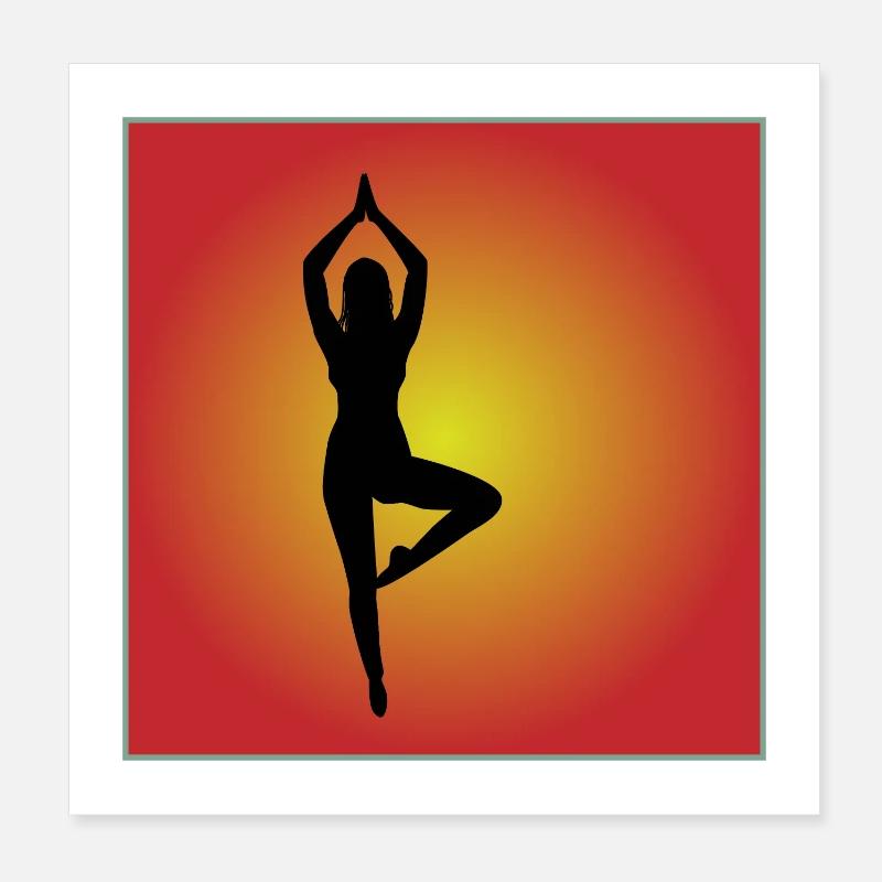 Silhouette Square Poster 8" x 8" (20x20 cm)