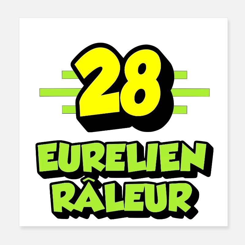 Eurélien râleur Poster 20 x 20 cm
