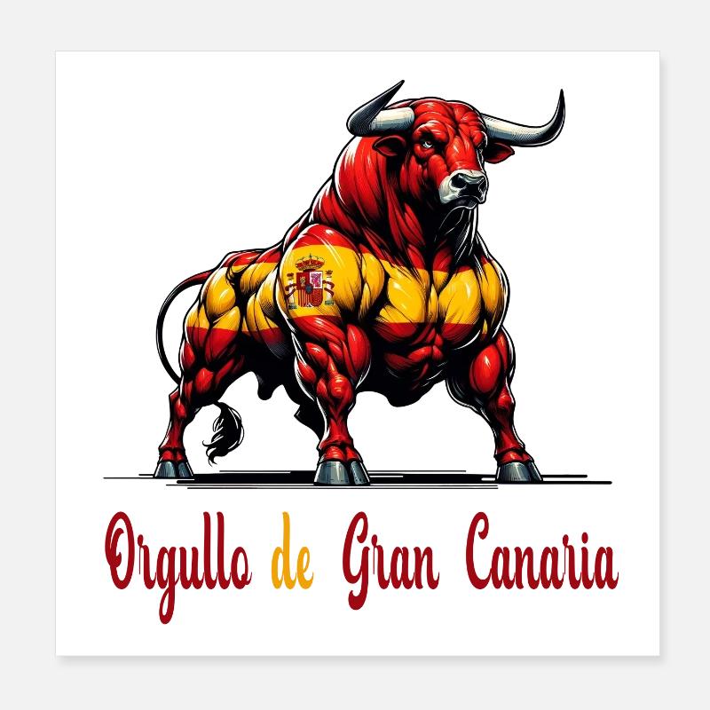 Le design du drapeau de la Pride Gran Canaria Poster 20 x 20 cm