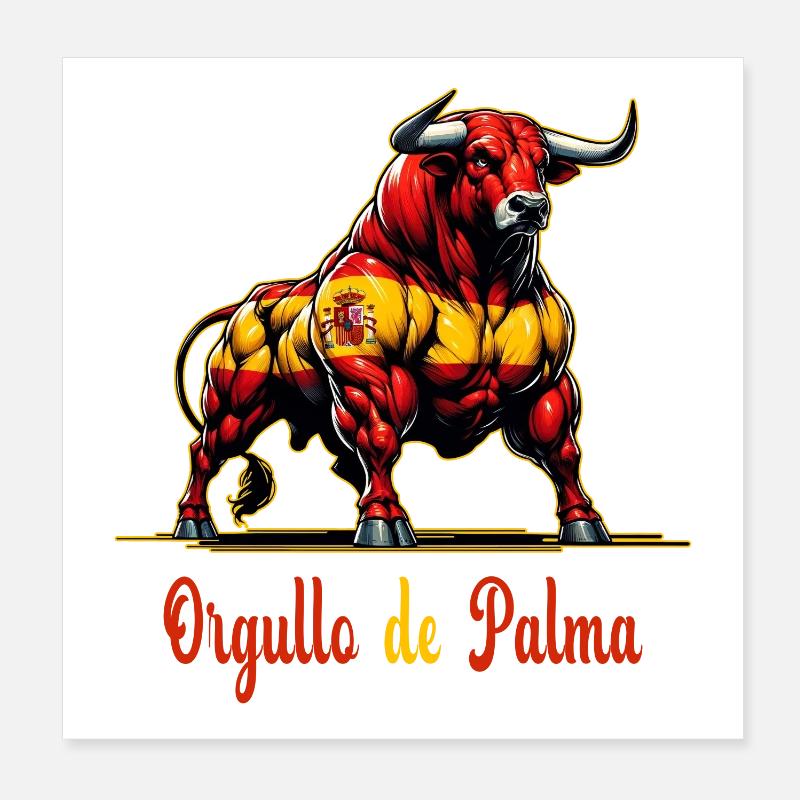 La fierté du design du drapeau de Palma Poster 20 x 20 cm