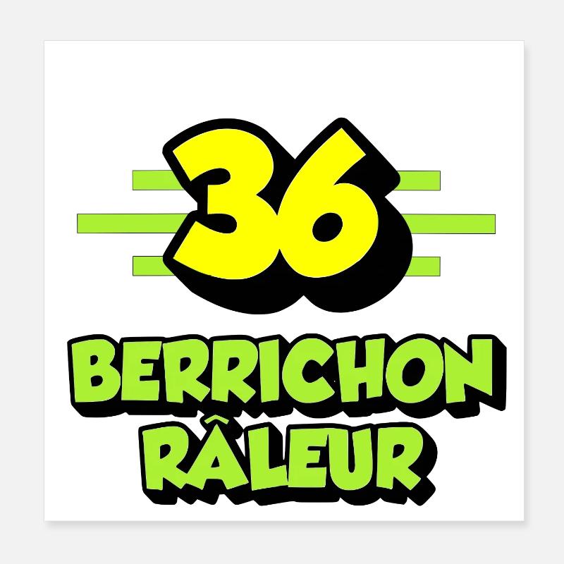 Berrichon râleur Poster 20 x 20 cm