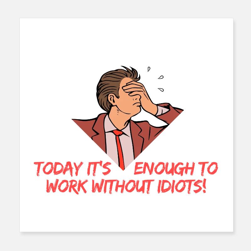 Working with professionals was once Poster 8" x 8" (20x20 cm)