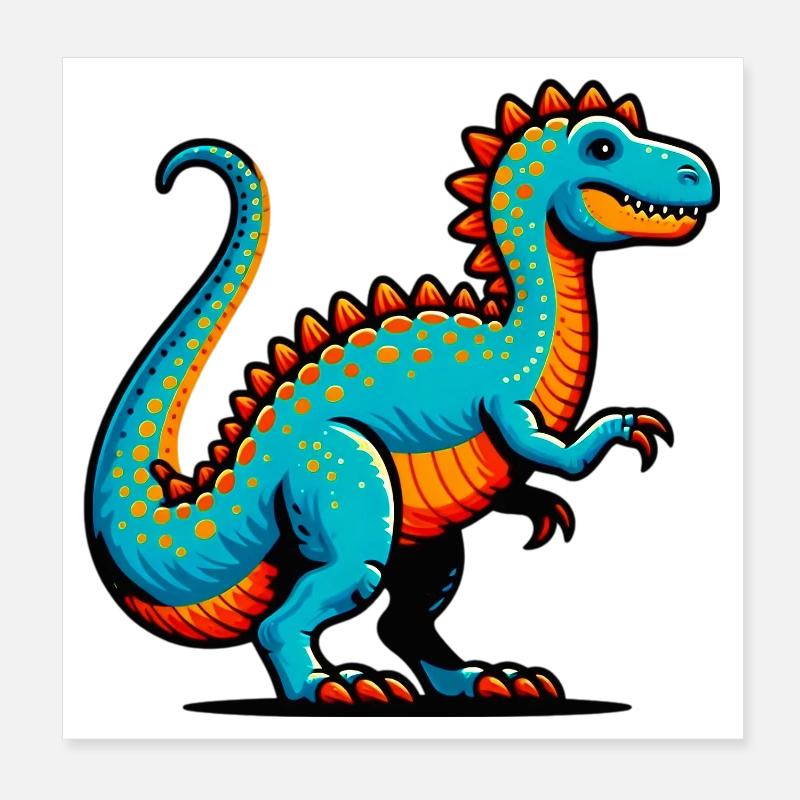 Dinosaure Poster 20 x 20 cm