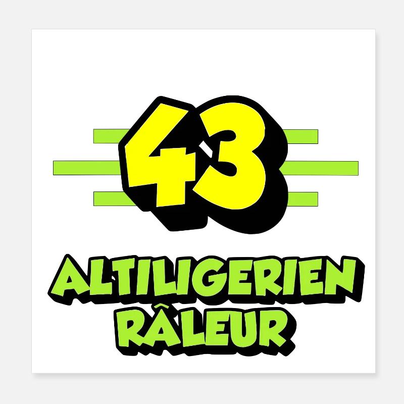 Altiligérien râleur Poster 20 x 20 cm