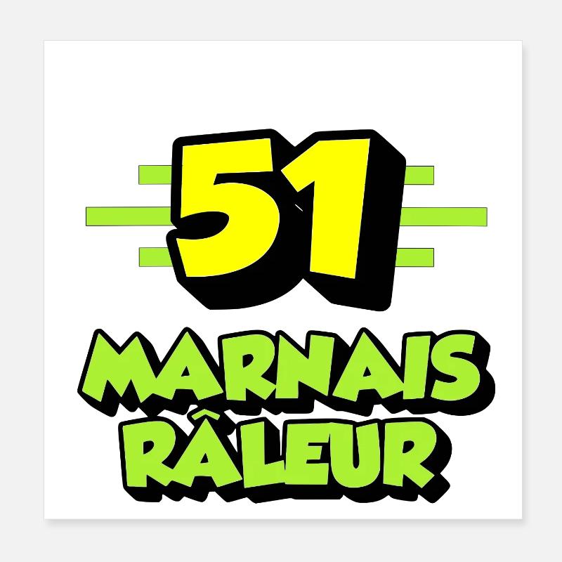 Marnais râleur Poster 20 x 20 cm