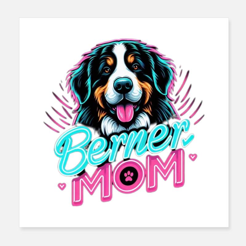 Bouvier bernois Poster 20 x 20 cm