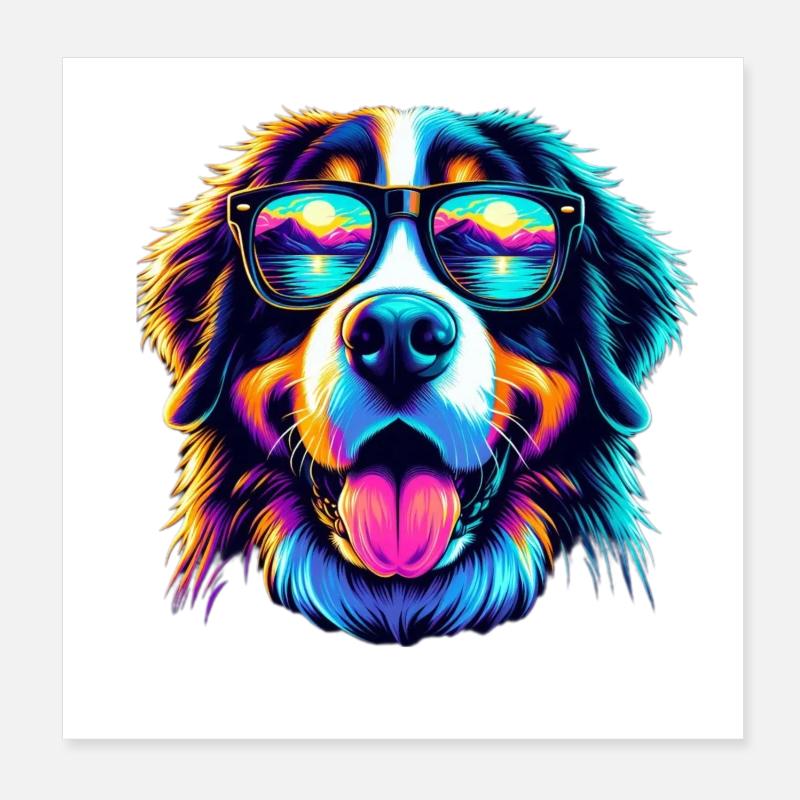 Bouvier bernois Poster 20 x 20 cm