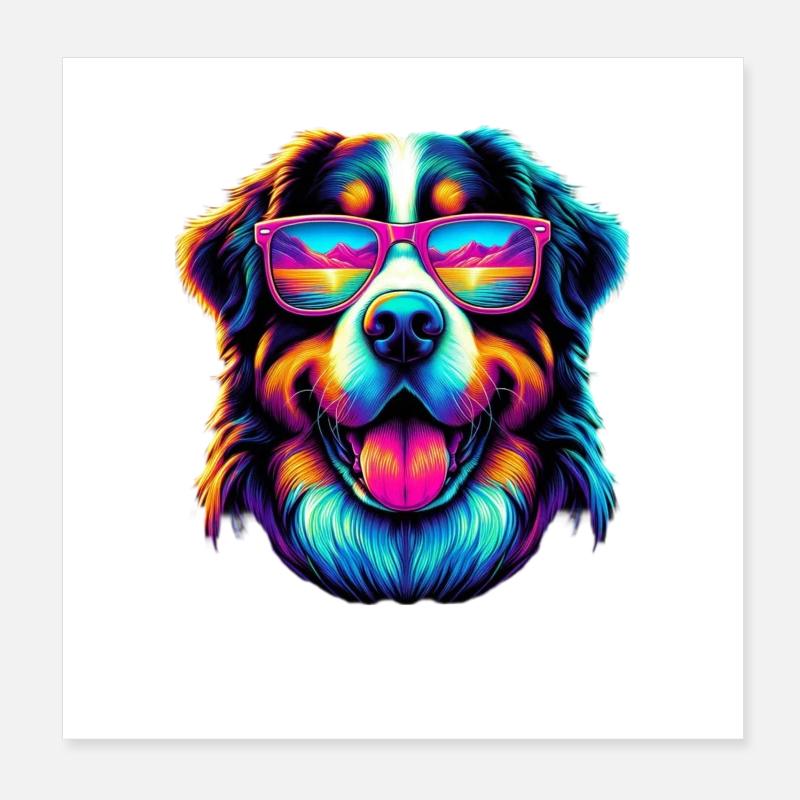 Bouvier bernois Poster 20 x 20 cm