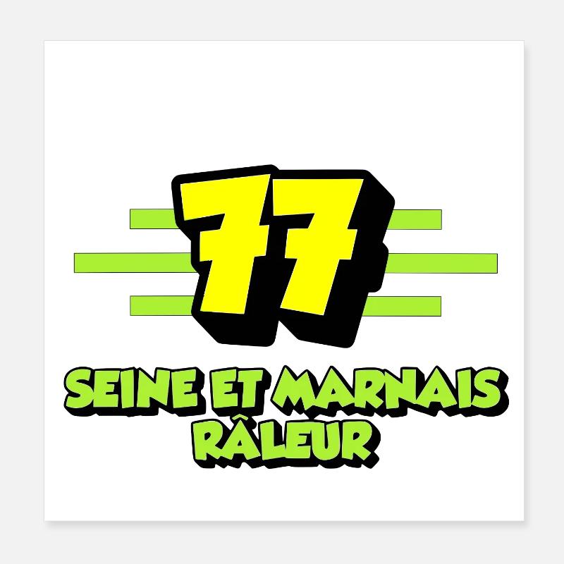 Seine et Marnais râleur Poster 20 x 20 cm
