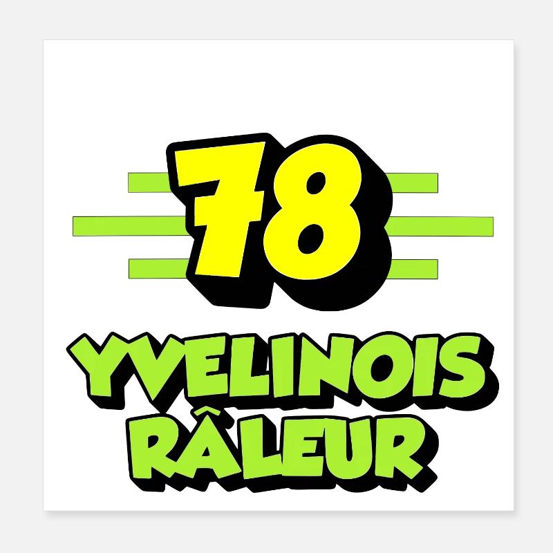 Yvelinois râleur Poster 20 x 20 cm