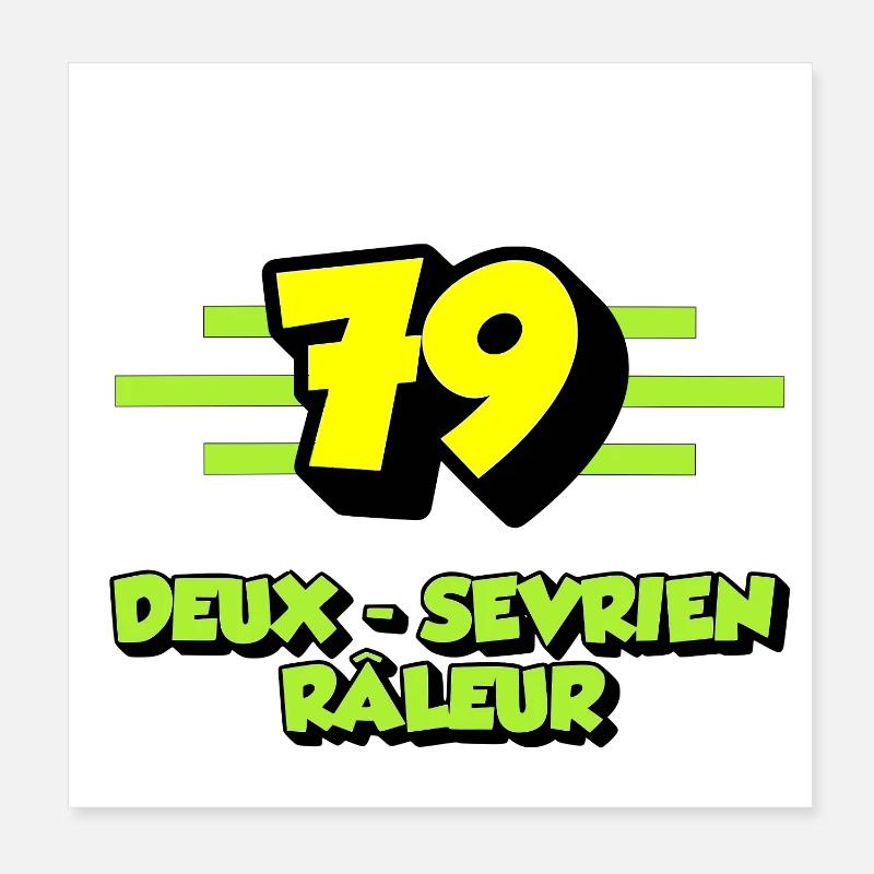 Deux sevrien râleur Poster 20 x 20 cm