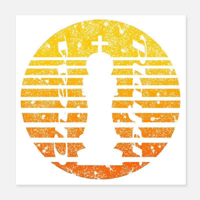 Motif d’échecs avec roi Poster 20 x 20 cm