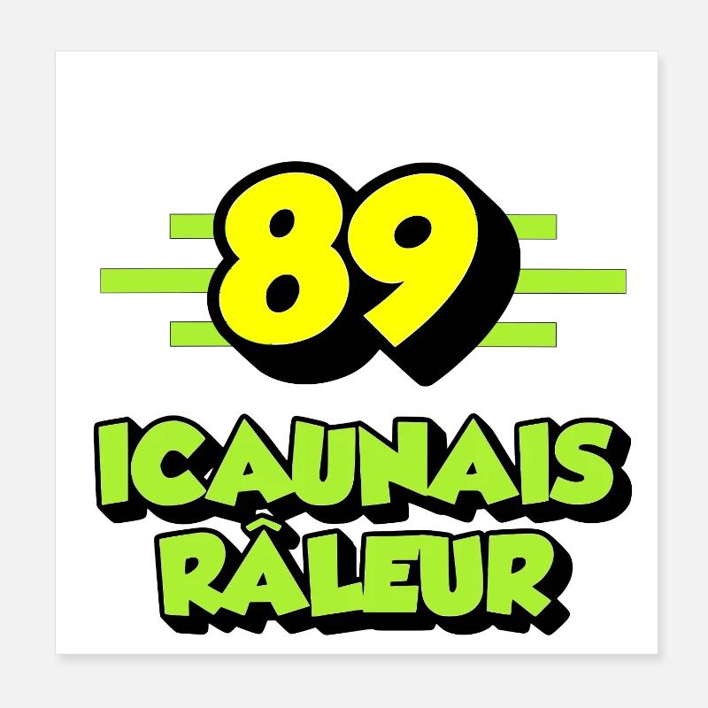 Icaunais râleur Poster 20 x 20 cm