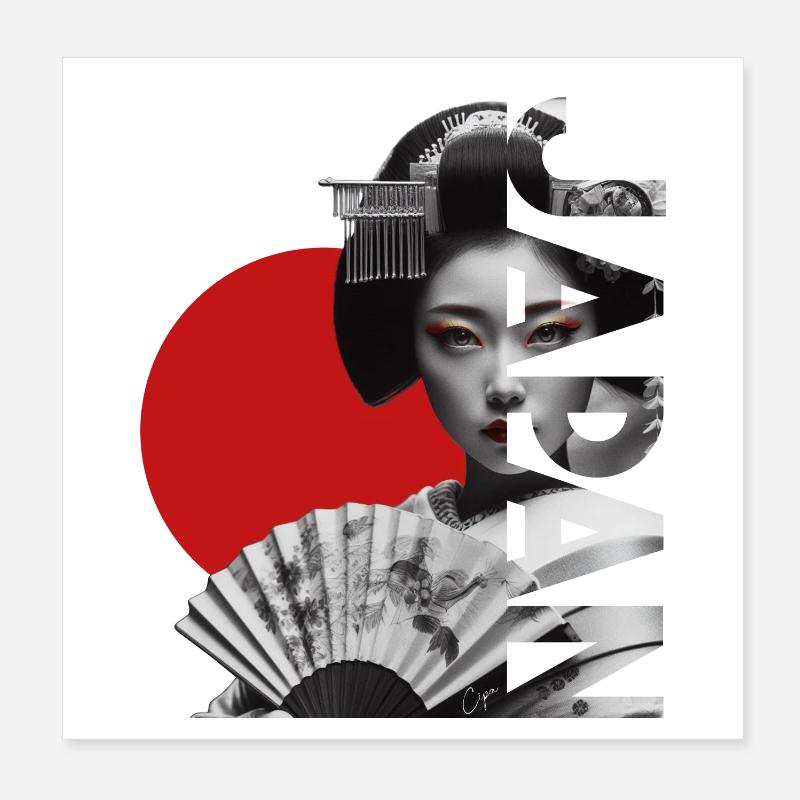 Japan Poster 20x20 cm