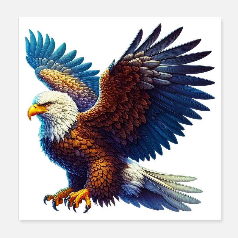 Adler Poster 20x20 cm