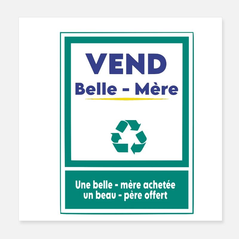 Verkauft Schwiegermutter Poster 20x20 cm