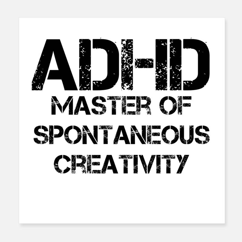TDAH Poster 20 x 20 cm