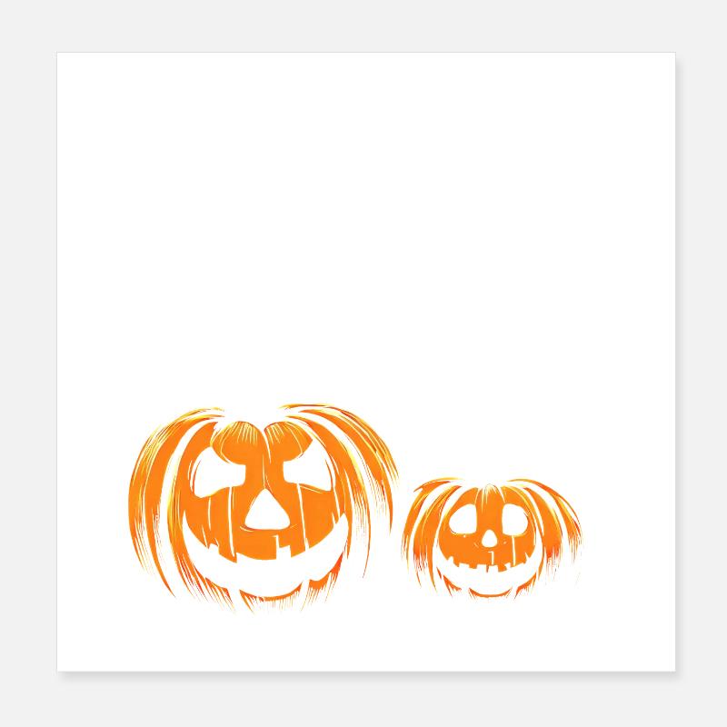 Halloween ghost Poster 8" x 8" (20x20 cm)