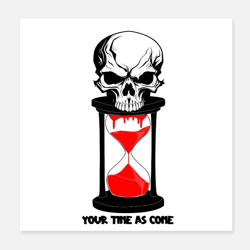 Your time as come Poster 20 x 20 cm