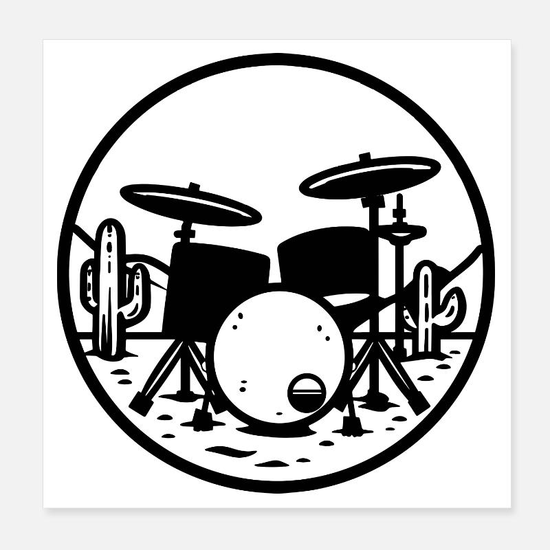 Graphiques de batterie Poster 20 x 20 cm