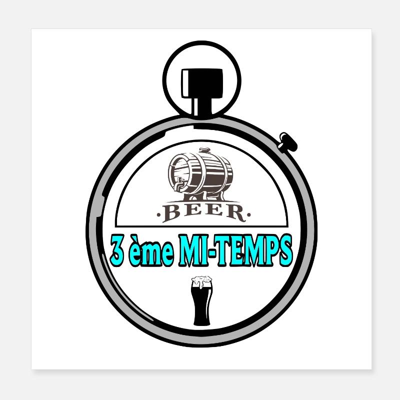 3. Halbzeit Poster 20x20 cm