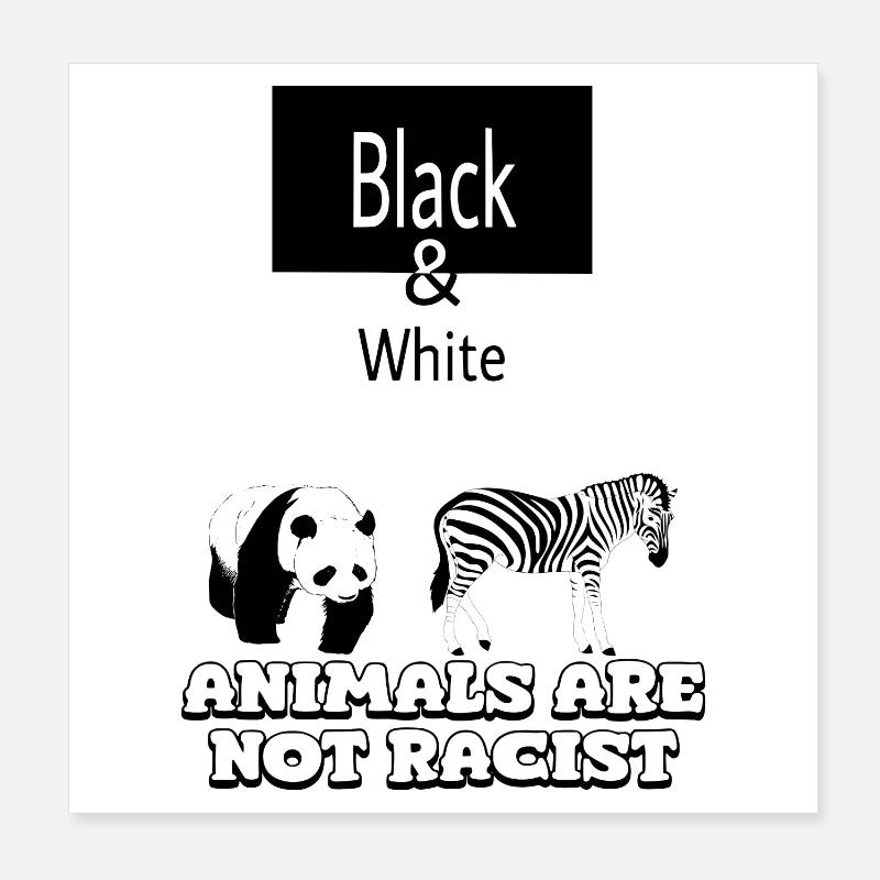 Black & White Poster 20 x 20 cm