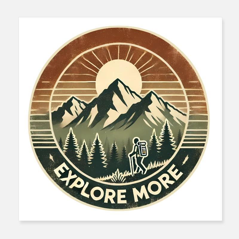 Explore More Poster 20x20 cm