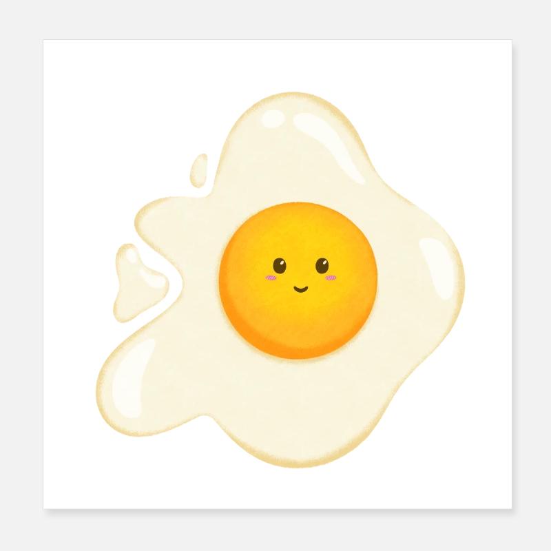 Süßes Spiegelei Poster 20x20 cm