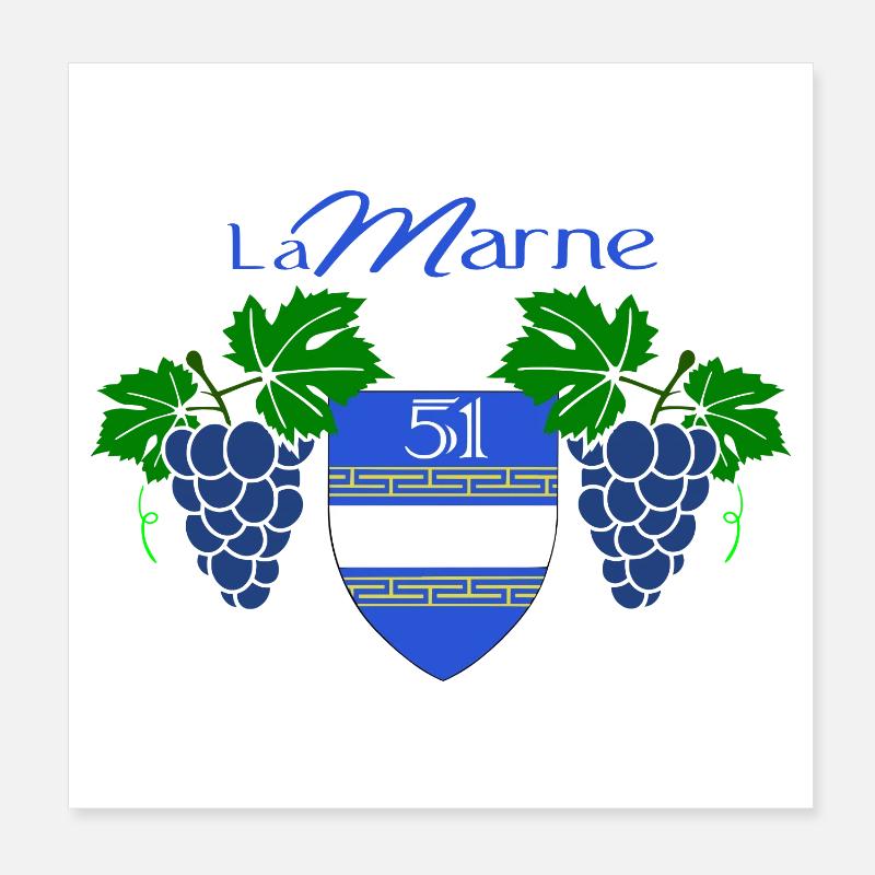 La Marne Poster 20 x 20 cm