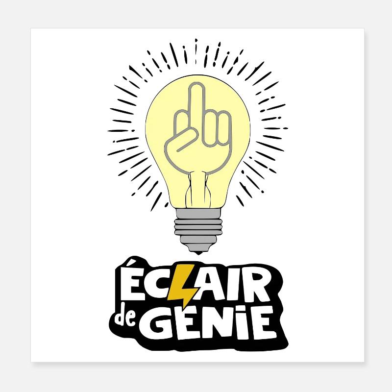 Flash of genius Poster 8" x 8" (20x20 cm)