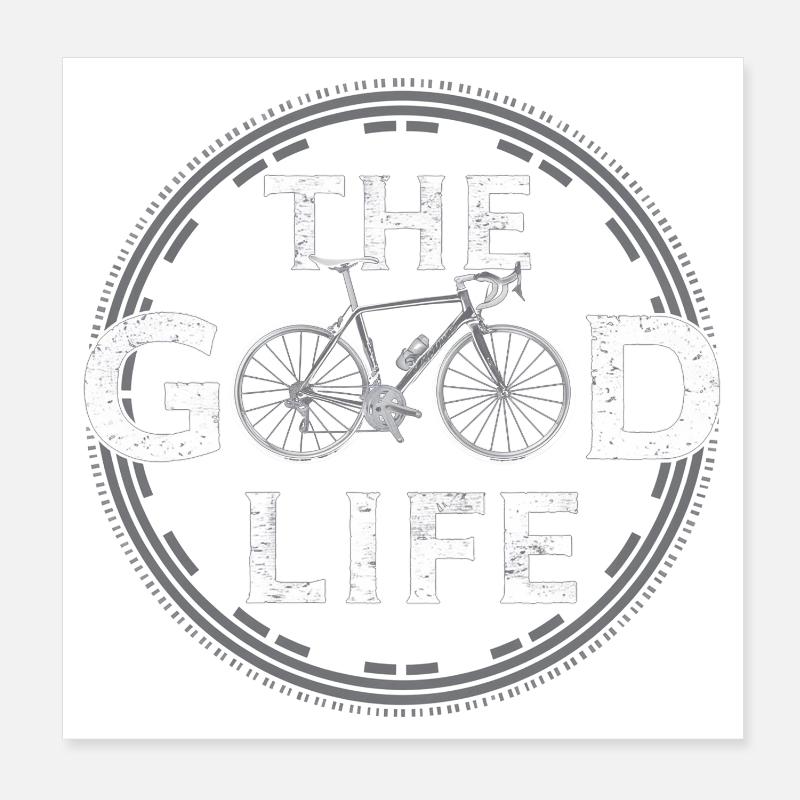 the good life - Poster 8" x 8" (20x20 cm) - white