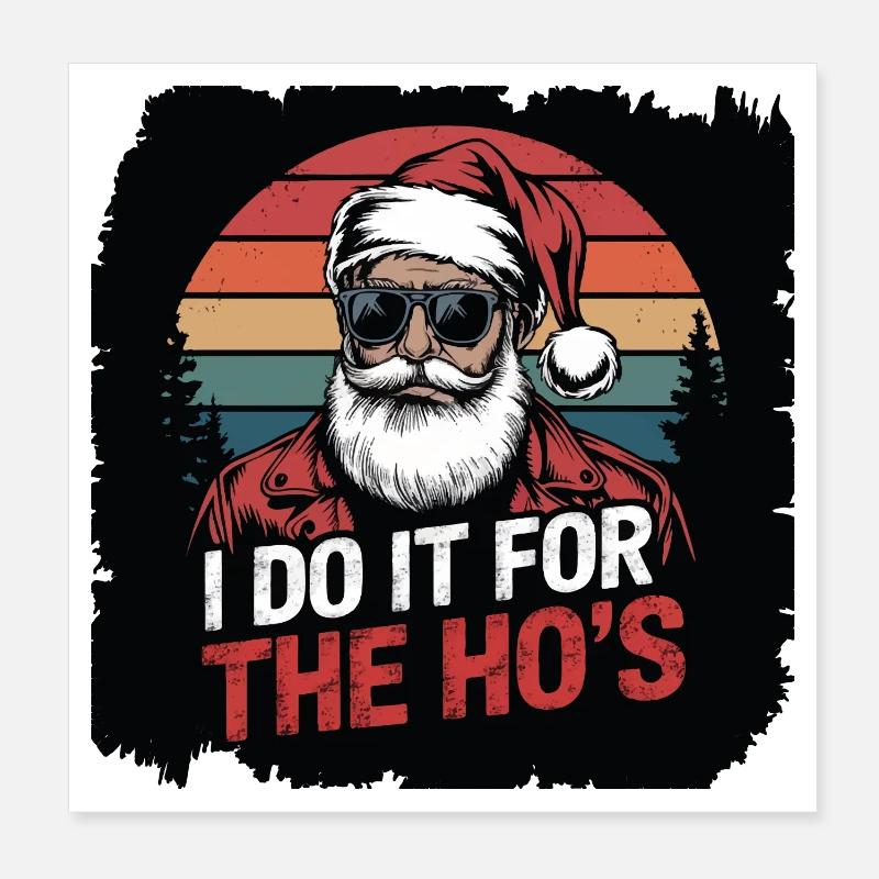 Je le fais pour les Ho s - Poster 20 x 20 cm - blanc