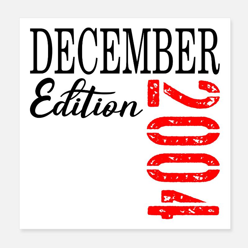 22E ANNIVERSAIRE DÉCEMBRE 2004 Poster 20 x 20 cm