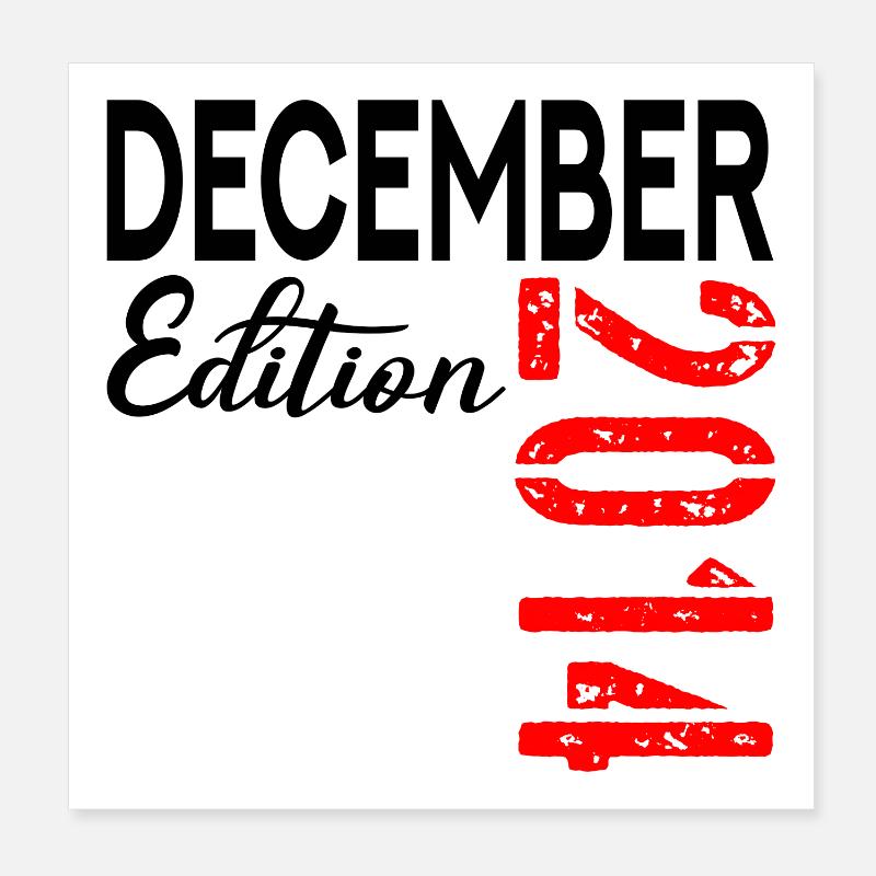 12. GEBURTSTAG DEZEMBER 2014 Poster 20x20 cm