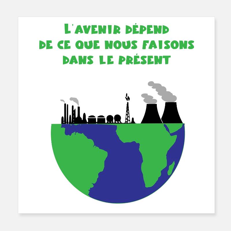 Planet Earth Poster 8" x 8" (20x20 cm)