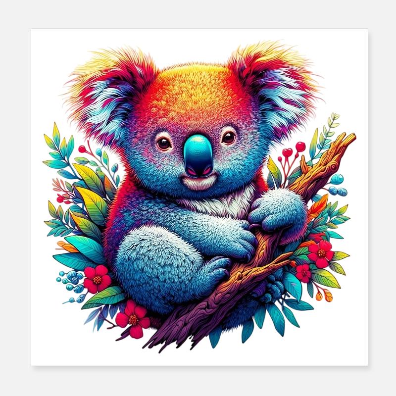 Koala Poster 20x20 cm