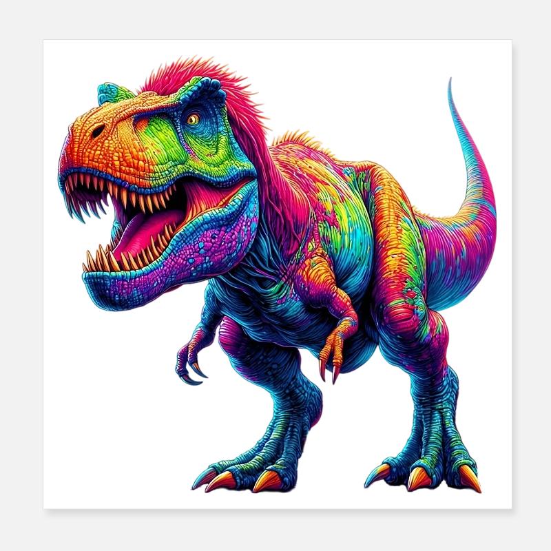 Dinosaure Poster 20 x 20 cm