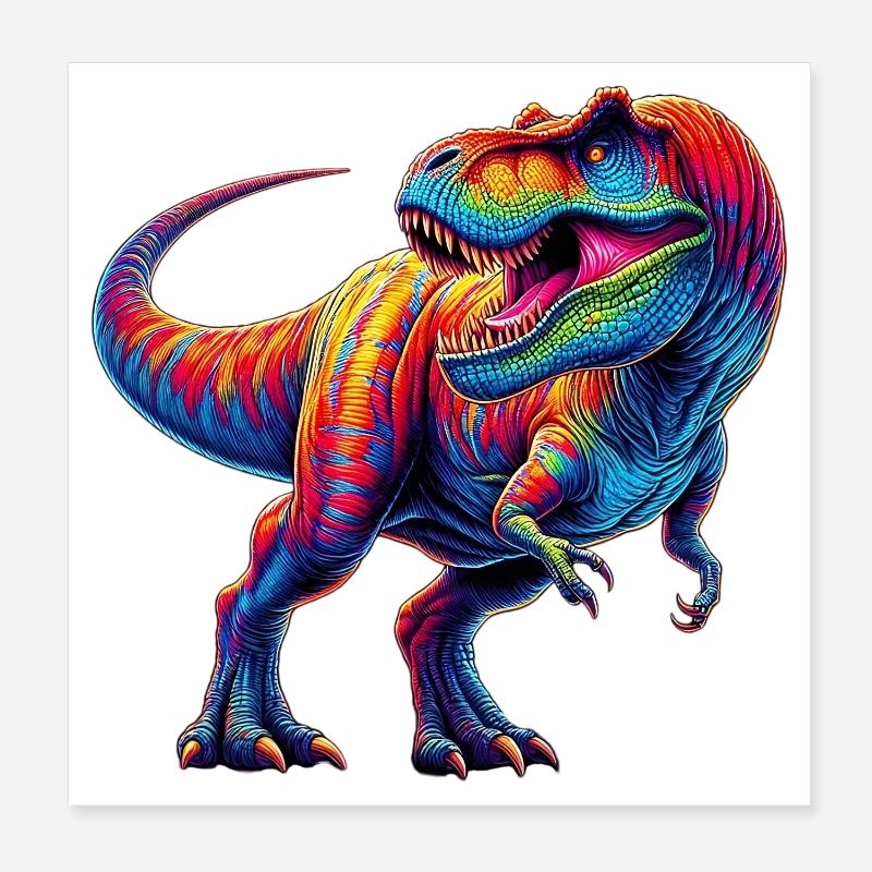 Dinosaurier Poster 20x20 cm