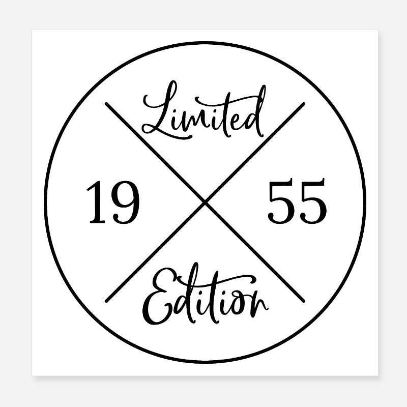 Edition limitée 1955 Poster 20 x 20 cm