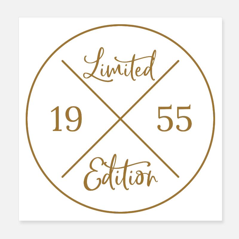 Edition limitée 1955 Poster 20 x 20 cm