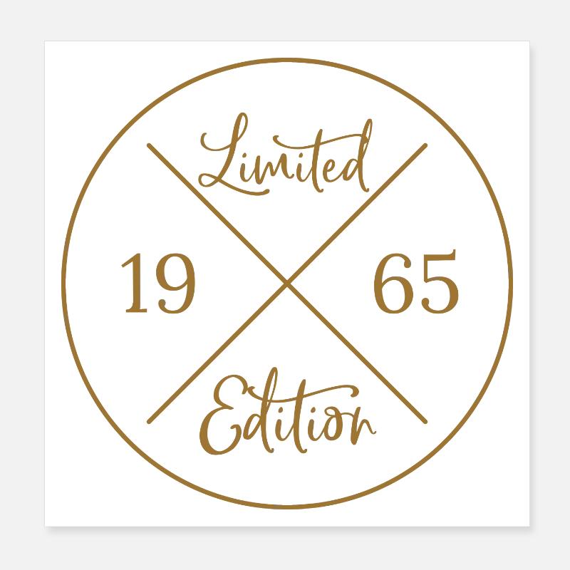 Edition limitée 1965 Poster 20 x 20 cm