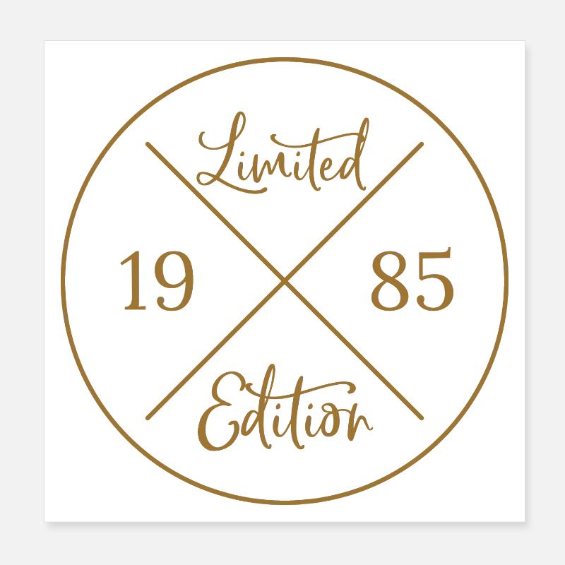 Edition limitée 1985 Poster 20 x 20 cm