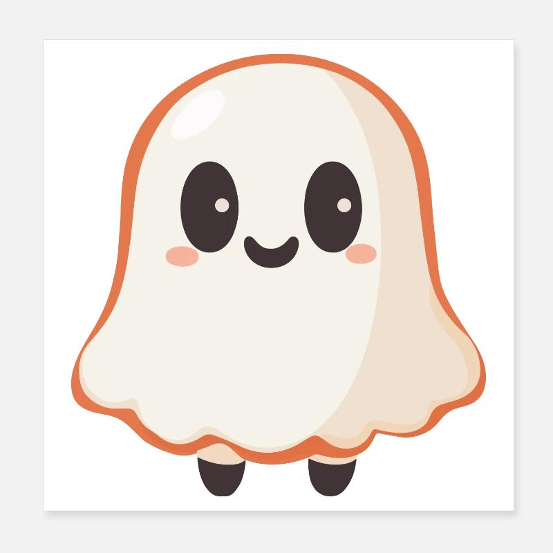 Niedlicher Geist Poster 20x20 cm