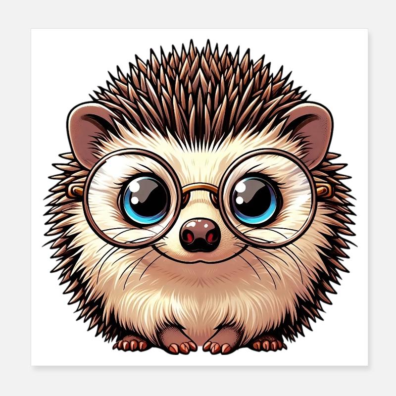 Igel Poster 20x20 cm