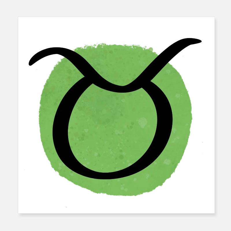 Sternzeichen Stier Poster 20x20 cm