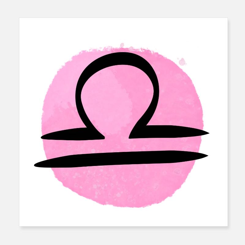 Zodiac sign Libra Poster 8" x 8" (20x20 cm)