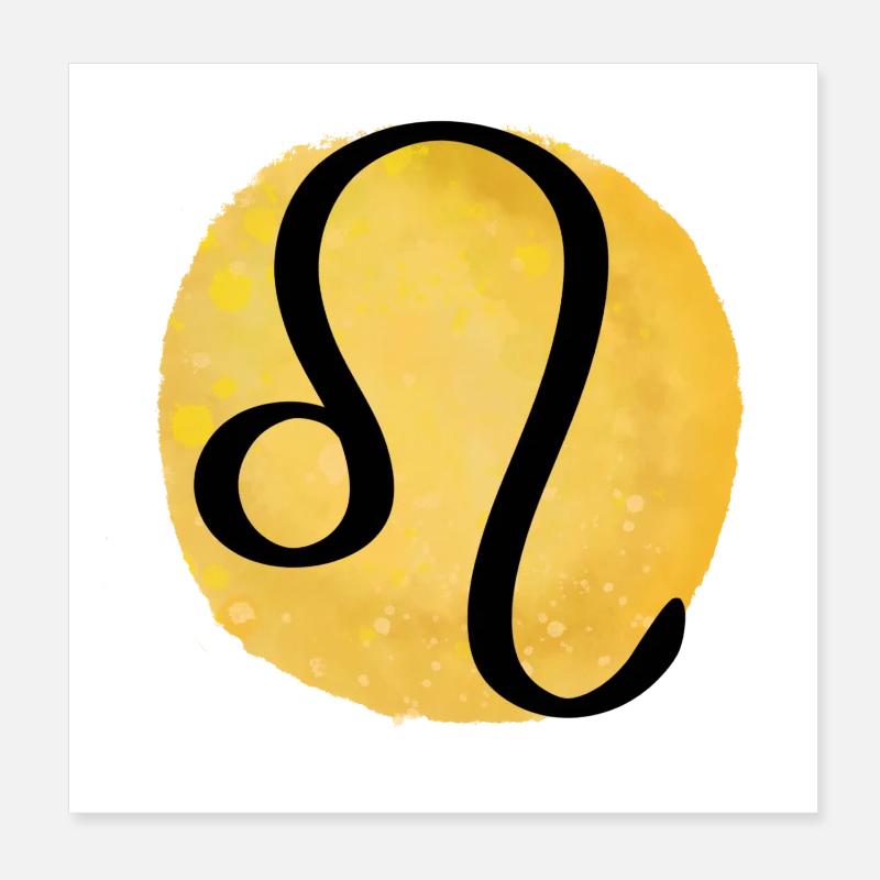 Zodiac sign Leo Poster 8" x 8" (20x20 cm)