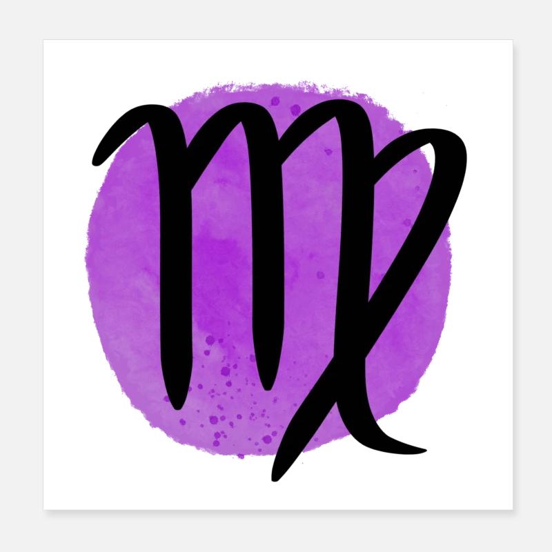 Sternzeichen Jungfrau Poster 20x20 cm