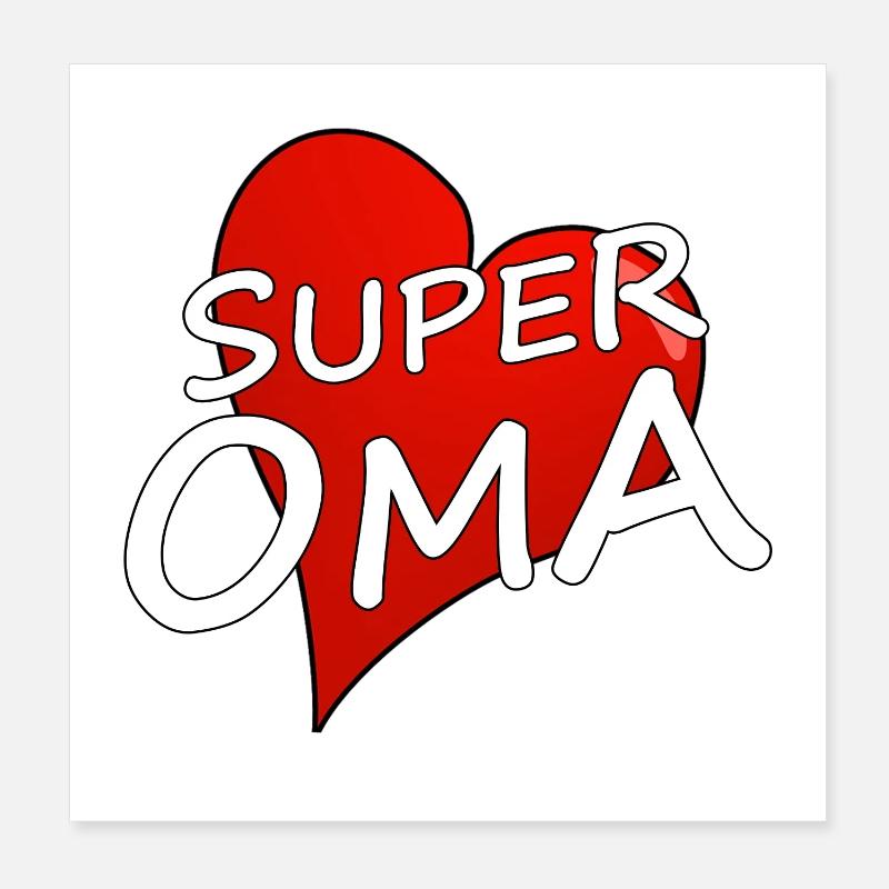 Super granny Poster 8" x 8" (20x20 cm)