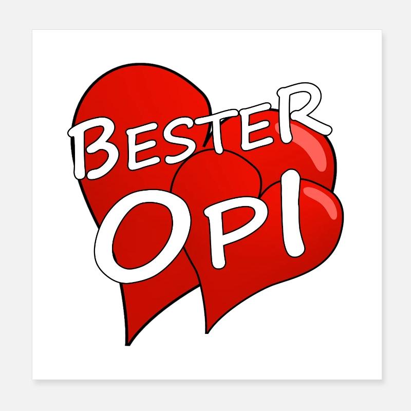 BESTER OPI Poster 20x20 cm